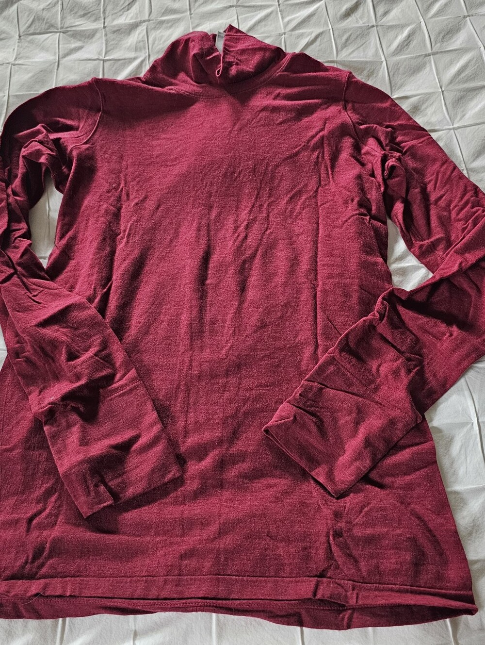Athleta Foresthill Ascent Wool Blend Turtleneck In Large